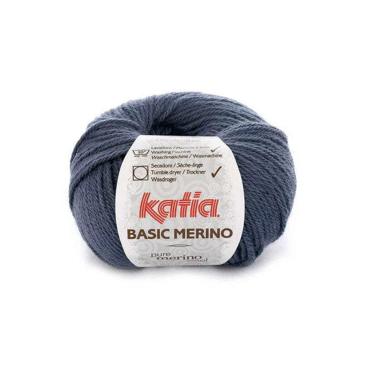 Katia 32 - Graublau Katia Basic Merino 50 g Lieblingsgarn