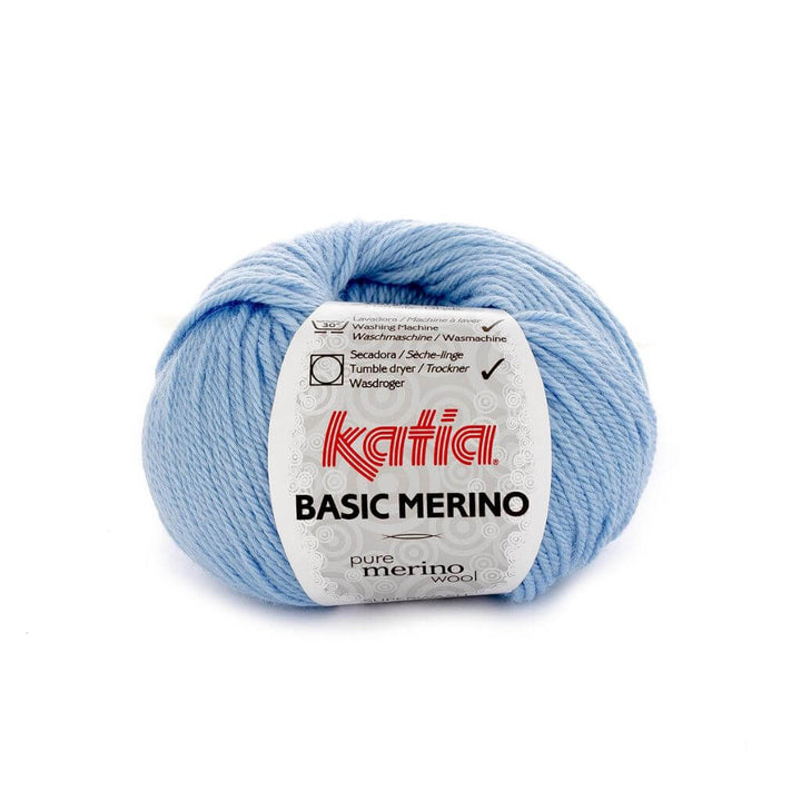 Katia 34 - Himmelblau Katia Basic Merino 50 g Lieblingsgarn