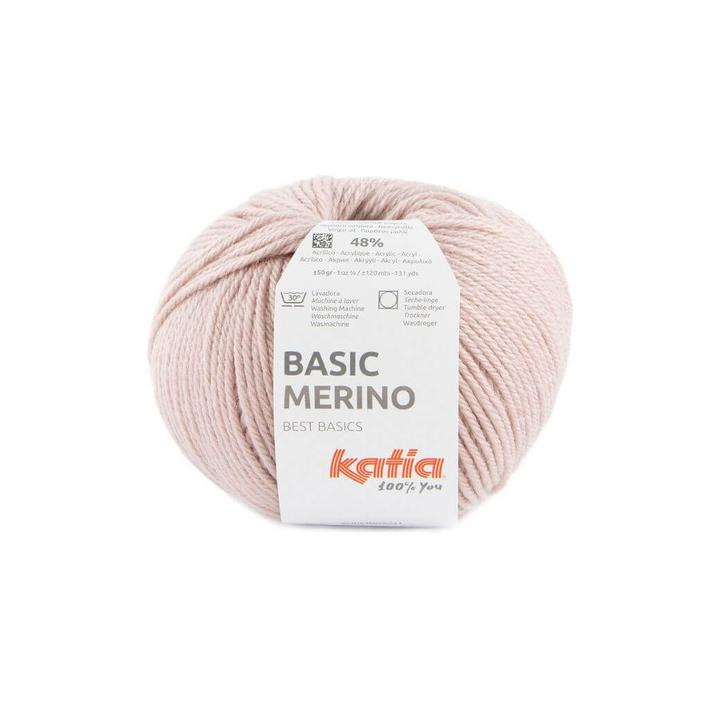 Katia 91 - Perlrosa Katia Basic Merino 50 g Lieblingsgarn