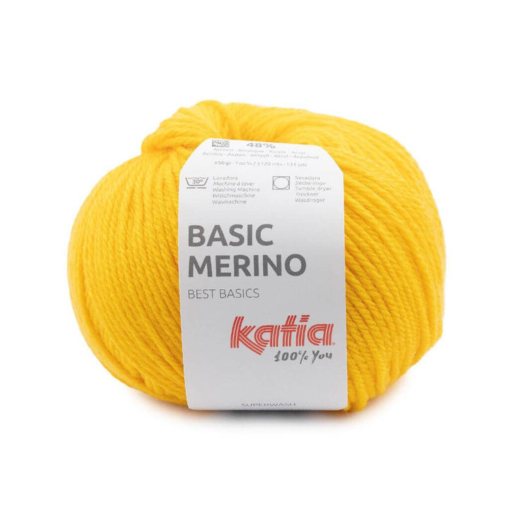 Katia 96 - Verkehrsgelb Katia Basic Merino 50 g Lieblingsgarn