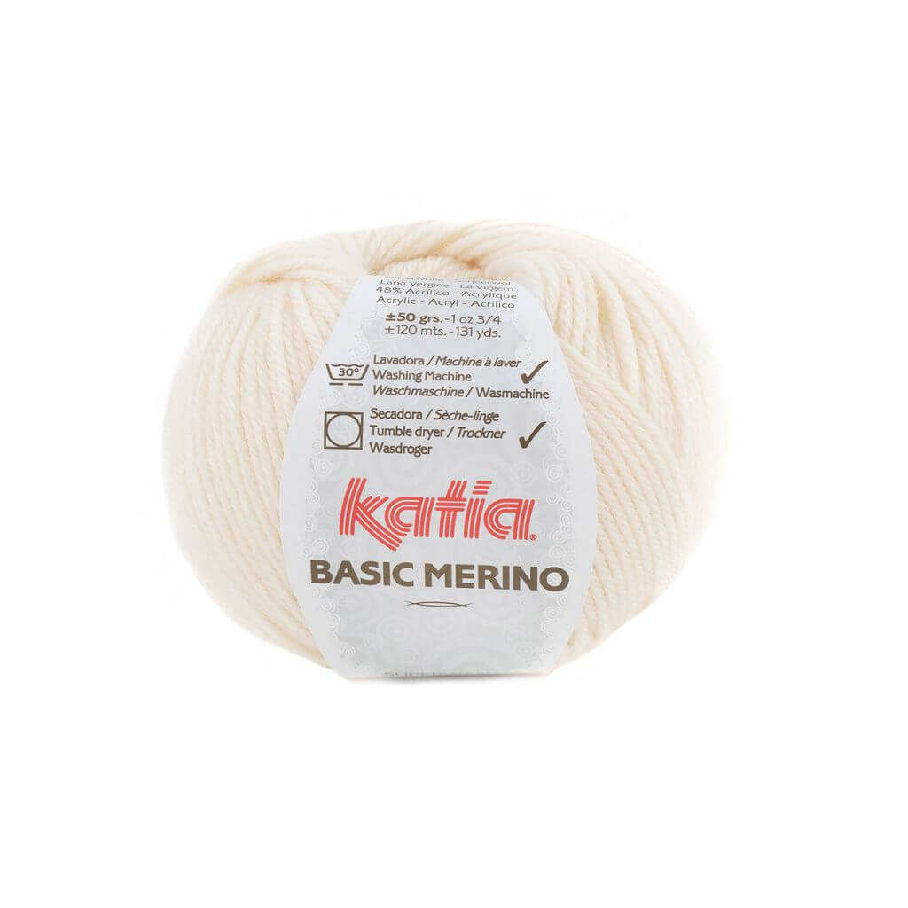Katia 83 - Hellelfenbein Katia Basic Merino 50 g Lieblingsgarn