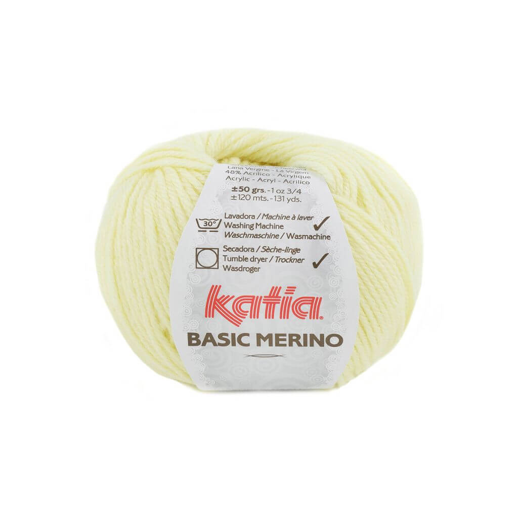 Katia 84 - Pastellgelb Katia Basic Merino 50 g Lieblingsgarn