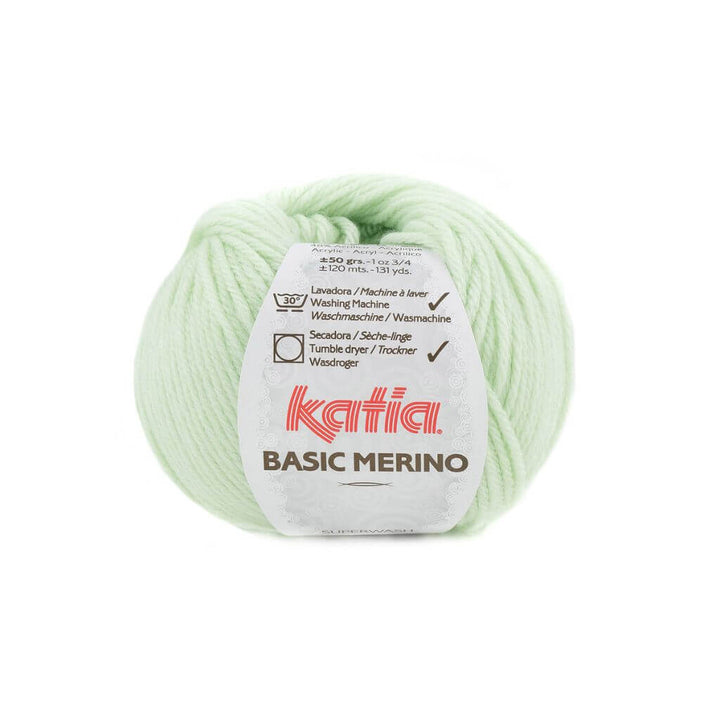 Katia 85 - Sehr hellgrün Katia Basic Merino 50 g Lieblingsgarn