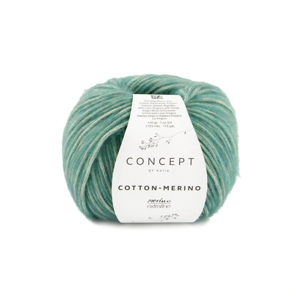 Katia 140 - Smaragdgrün Katia Cotton Merino 50 g Lieblingsgarn