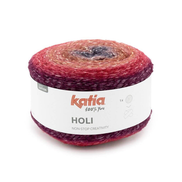 Katia 0502 - Rot-Rostrot-Schwarz Katia Holi Lieblingsgarn