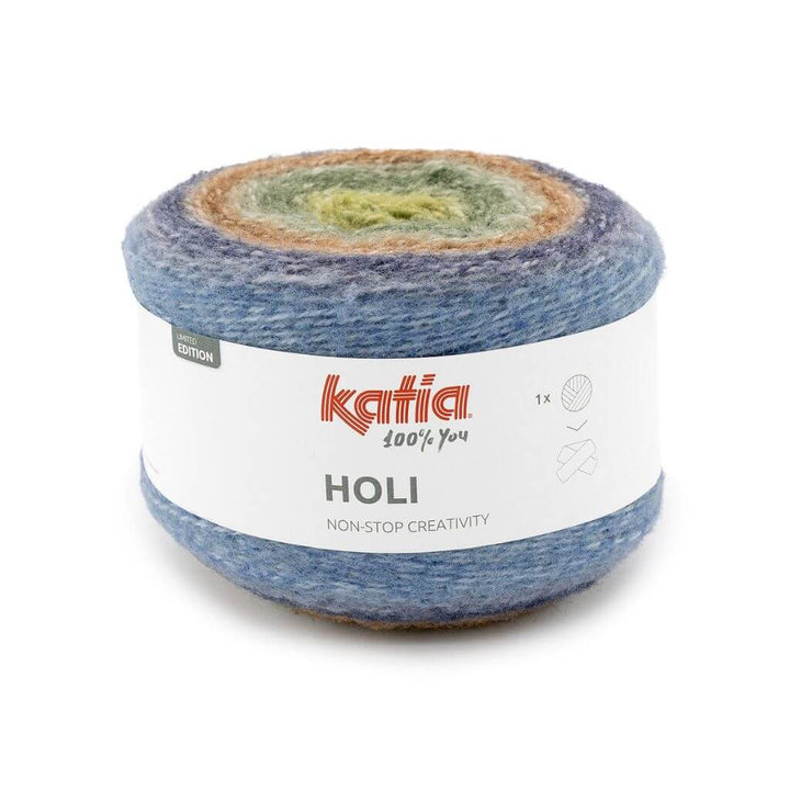 Katia 0503 - Grün-Camel-Blau Katia Holi Lieblingsgarn