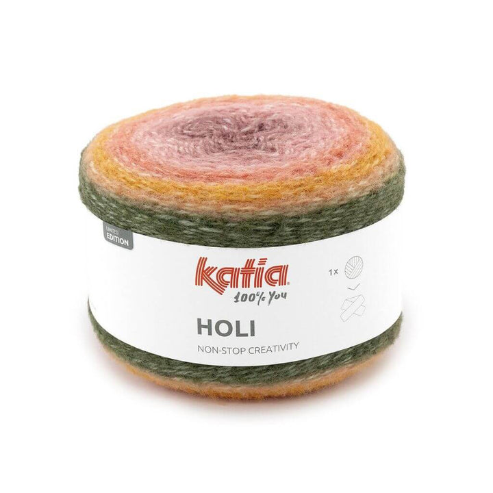 Katia 0504 - Khaki-Orange-Rosé Katia Holi Lieblingsgarn