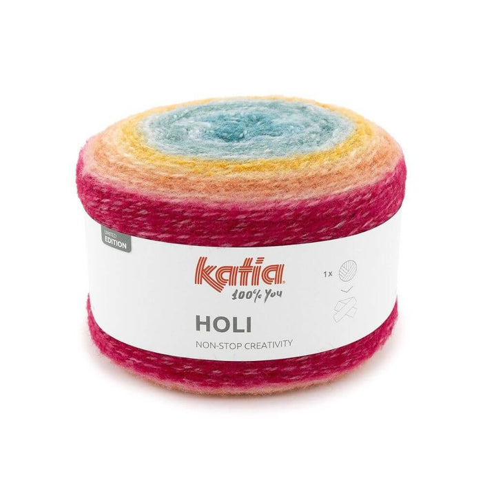 Katia 0505 - Petrol-Ocker-Rot Katia Holi Lieblingsgarn