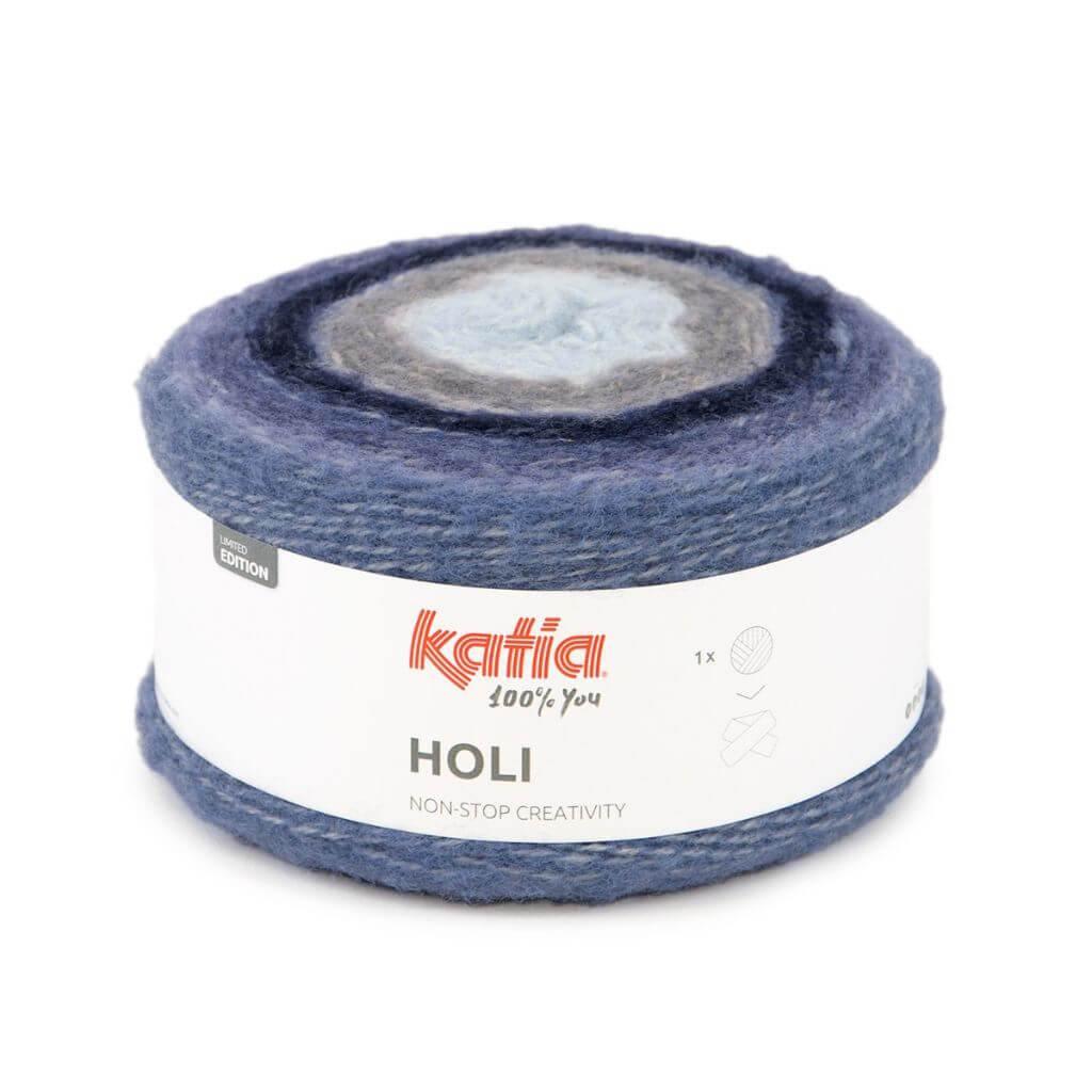 Katia 0511 - Blau-Ozeanblau-Grau Katia Holi Lieblingsgarn