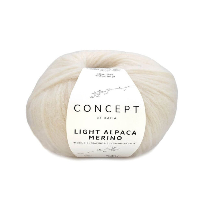 Katia 200 - Naturweiß Katia Light Alpaca Merino Lieblingsgarn