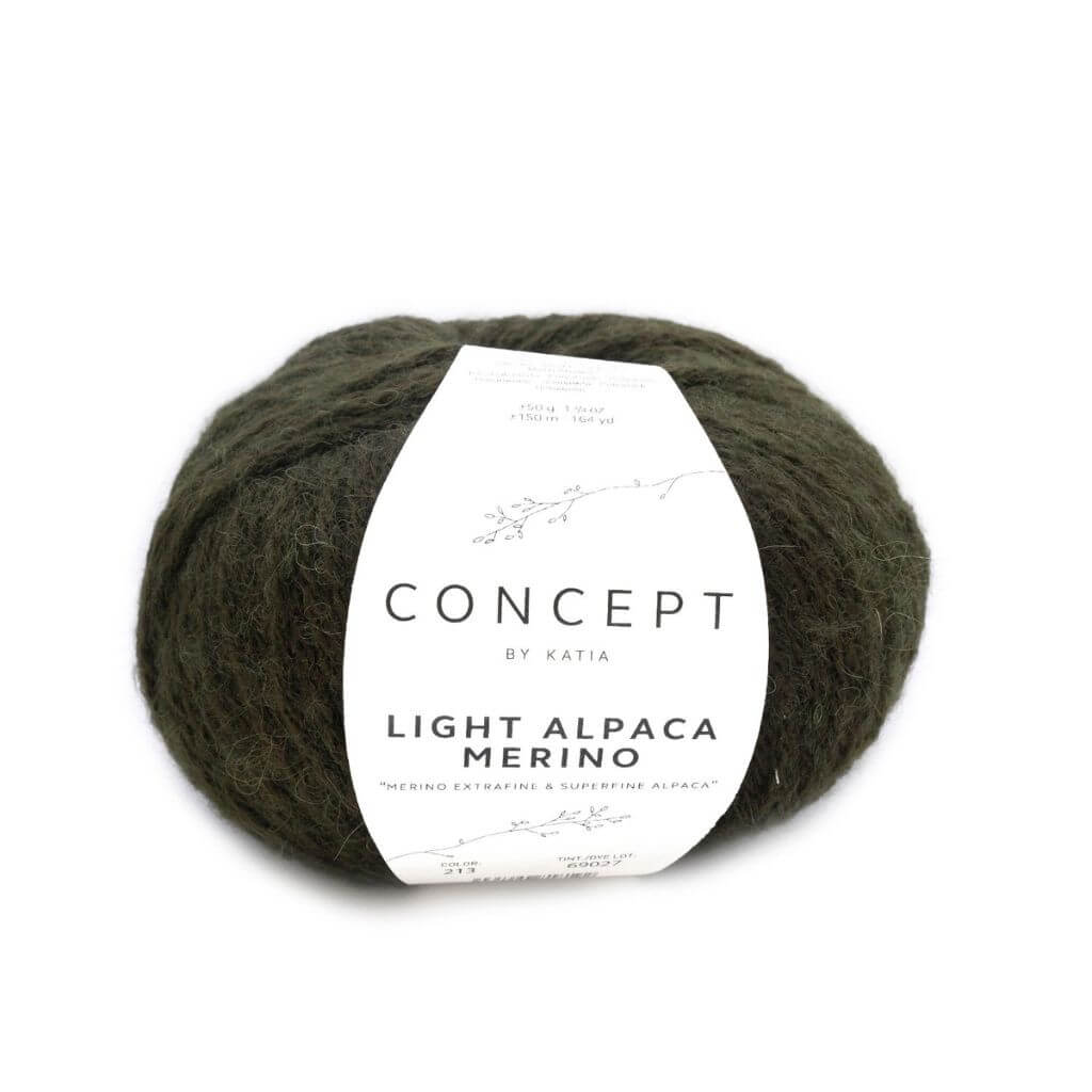 Katia 213 - Moosgrün Katia Light Alpaca Merino Lieblingsgarn