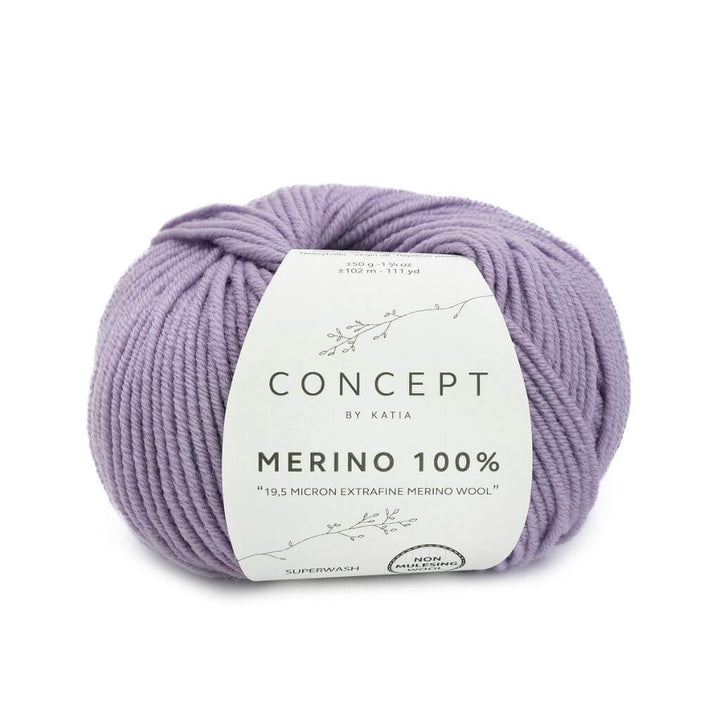 Katia 100 - Lavendel Katia Merino 100 % Lieblingsgarn