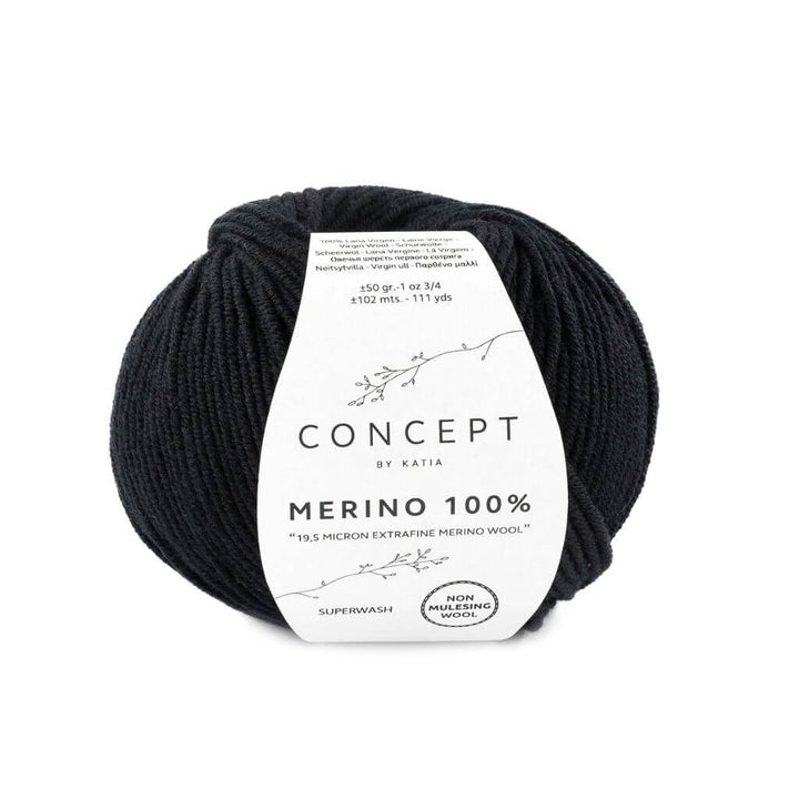 Katia 2 - Schwarz Katia Merino 100 % Lieblingsgarn