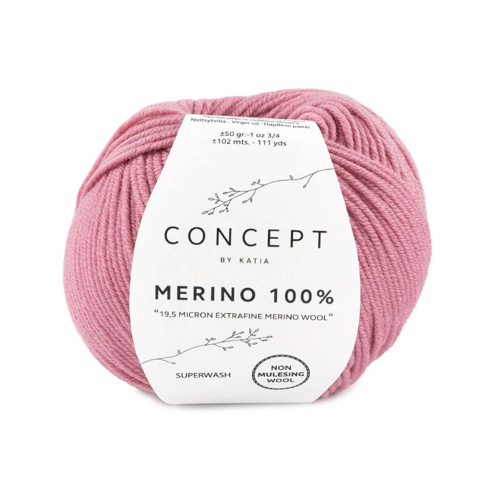Katia 37 - Rosé Katia Merino 100 % Lieblingsgarn