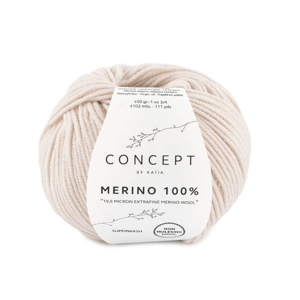 Katia 500 - Hellbeige Katia Merino 100 % Lieblingsgarn