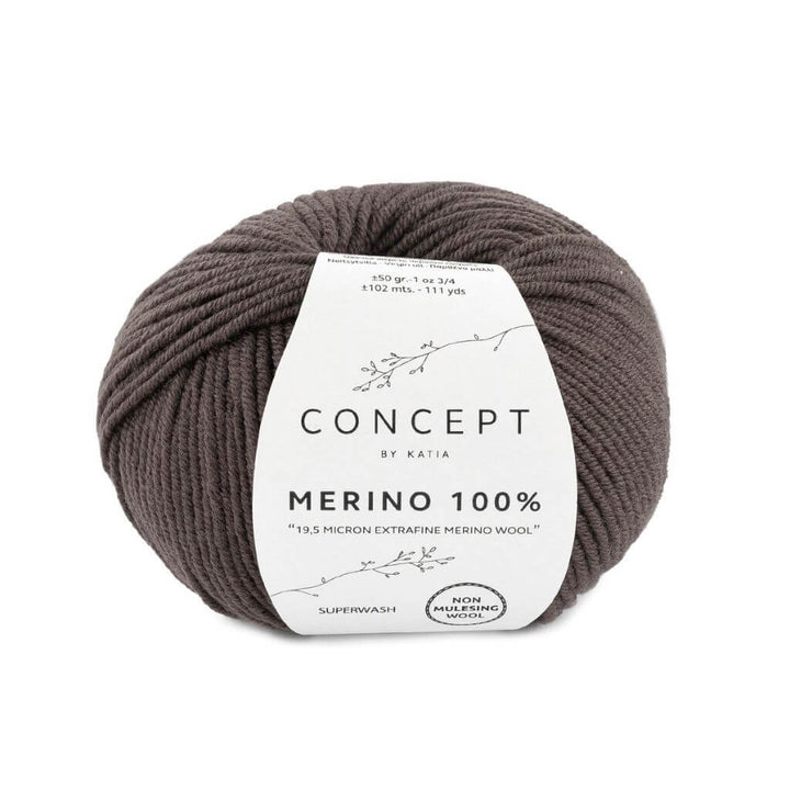 Katia 502 - Mittelbraun Katia Merino 100 % Lieblingsgarn