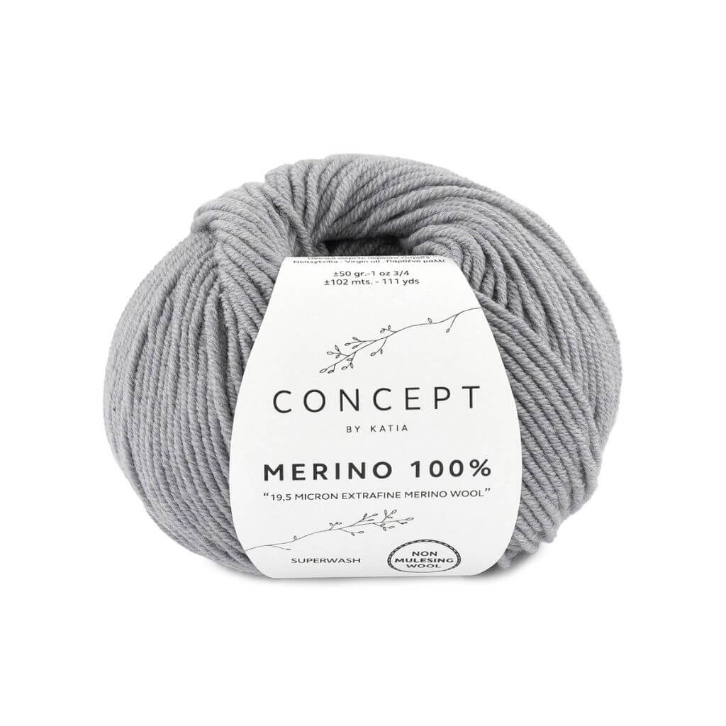 Katia 504 - Fenstergrau Katia Merino 100 % Lieblingsgarn