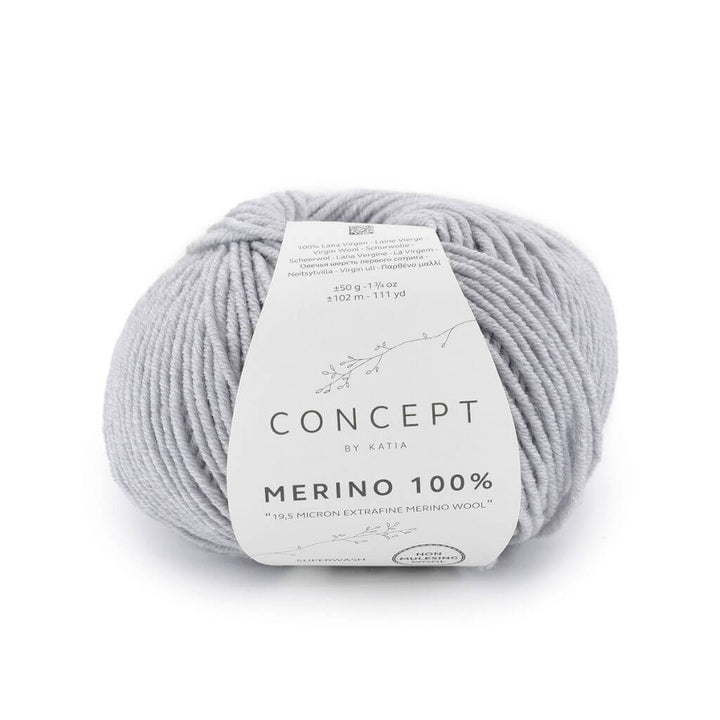 Katia 506 - Hellgrau Katia Merino 100 % Lieblingsgarn