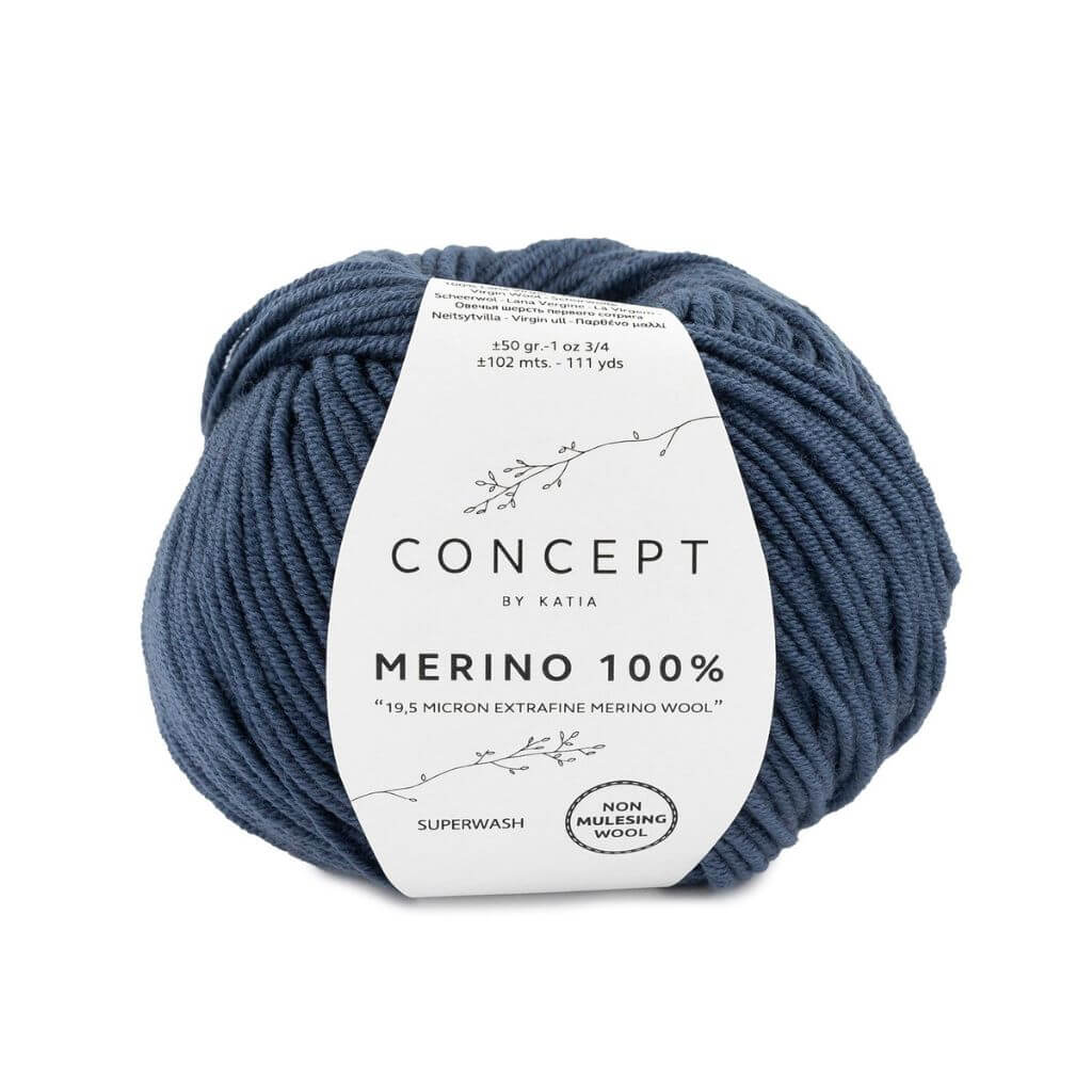 Katia 53 - Blau Katia Merino 100 % Lieblingsgarn