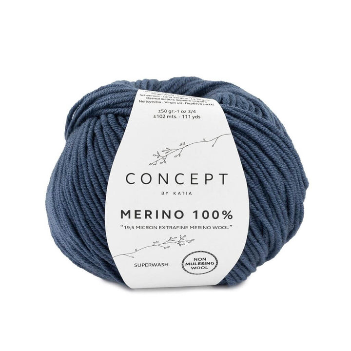 Katia 53 - Blau Katia Merino 100 % Lieblingsgarn