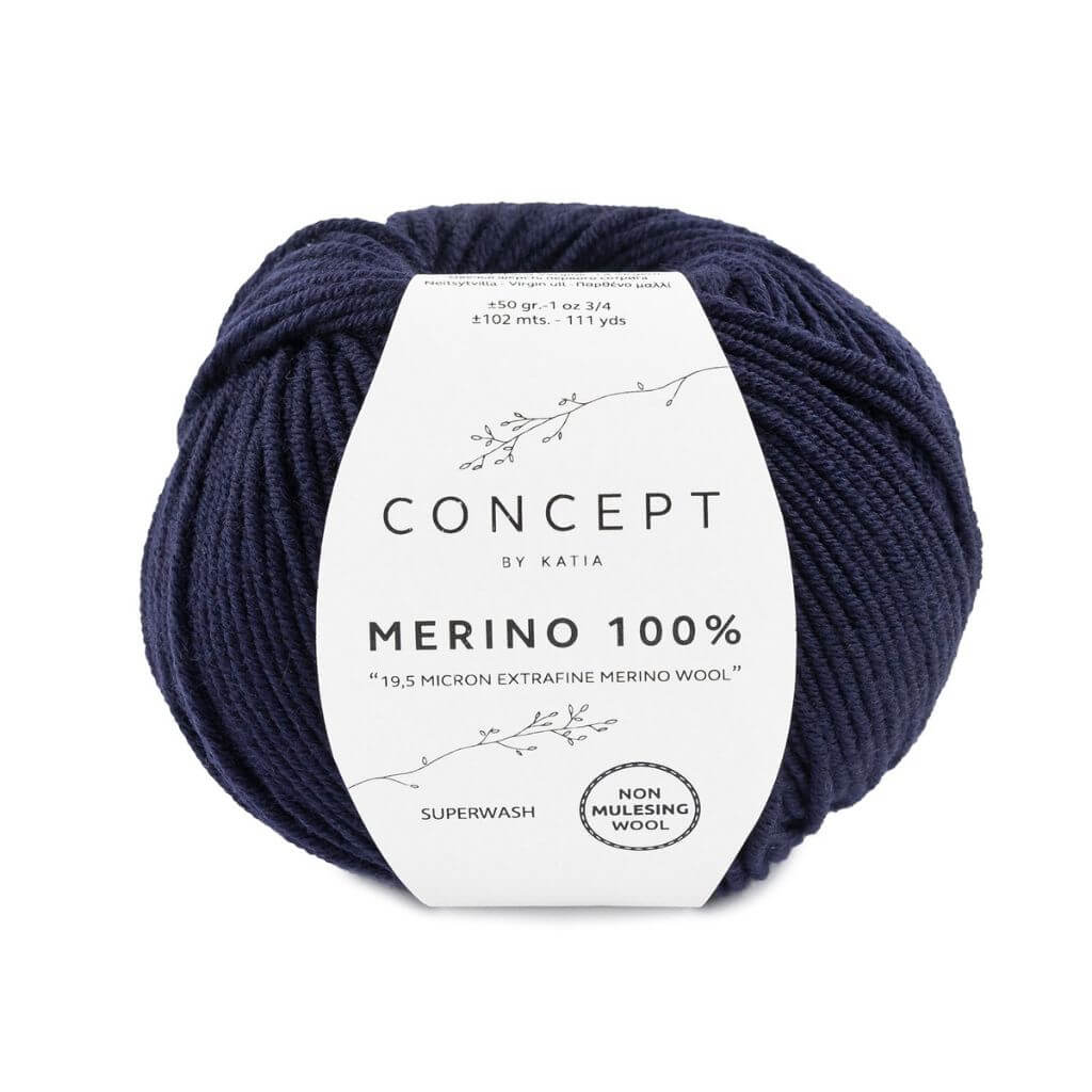 Katia 5 - Dunkelblau Katia Merino 100 % Lieblingsgarn