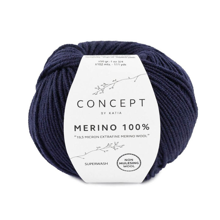 Katia 5 - Dunkelblau Katia Merino 100 % Lieblingsgarn