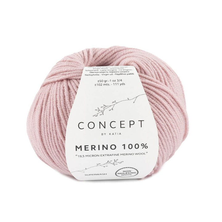 Katia 62 - Hellrosa Katia Merino 100 % Lieblingsgarn