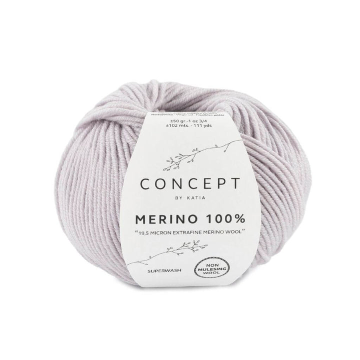 Katia 86 - Perlhellgrau Katia Merino 100 % Lieblingsgarn