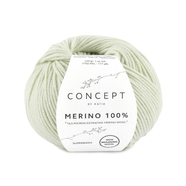 Katia 95 - Weißgrün Katia Merino 100 % Lieblingsgarn