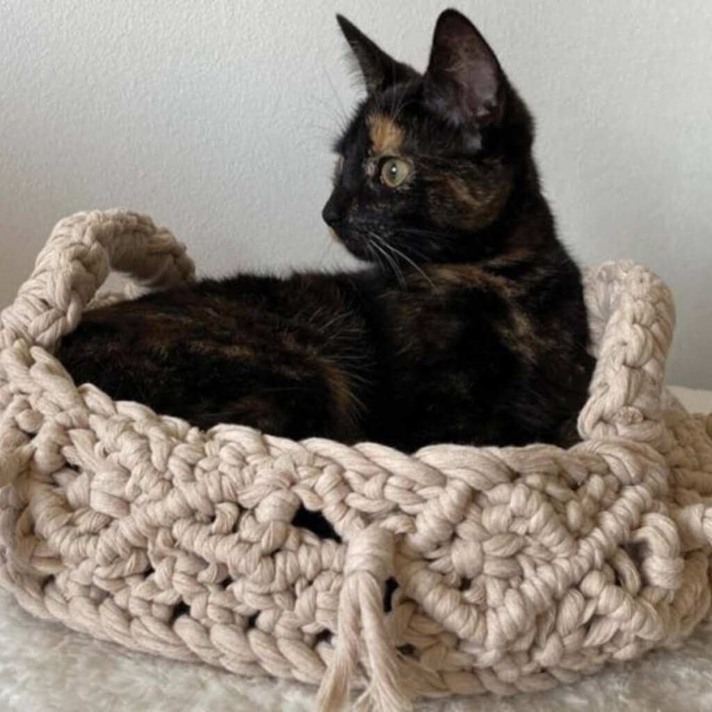 Durable Pattern Katzenkörbe Makramee Durable Rope (PDF) Lieblingsgarn