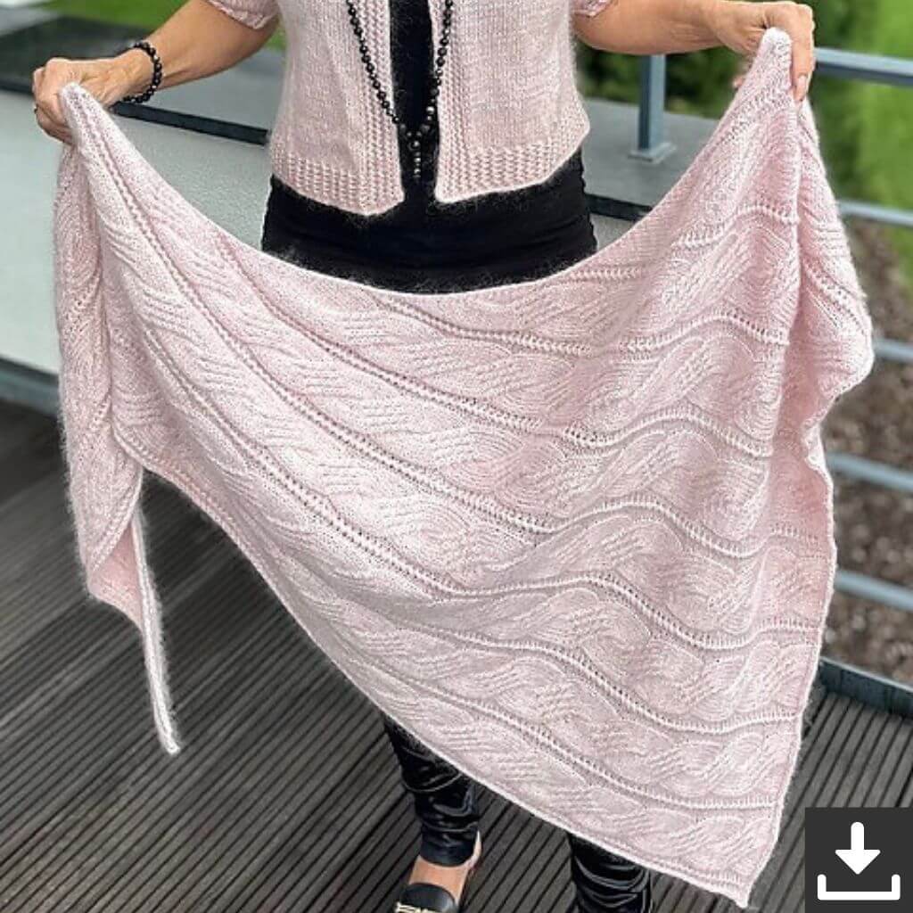 Kerstin Ritter Pattern Tuch Khaleesi Shawl Strickanleitung - Kerstin Ritter (PDF) Lieblingsgarn