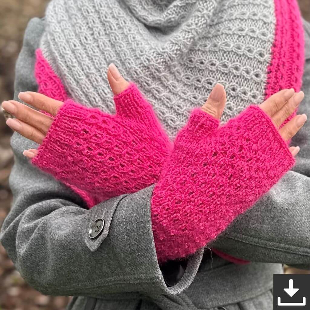Kerstin Ritter Handstulpen Ros fingerless mittens Strickanleitung - Kerstin Ritter (PDF) Lieblingsgarn