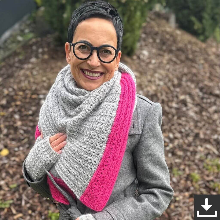 Kerstin Ritter Schal Ros V-Shawl Strickanleitung - Kerstin Ritter (PDF) Lieblingsgarn