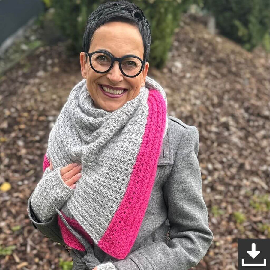 Kerstin Ritter Schal Ros V-Shawl Strickanleitung - Kerstin Ritter (PDF) Lieblingsgarn