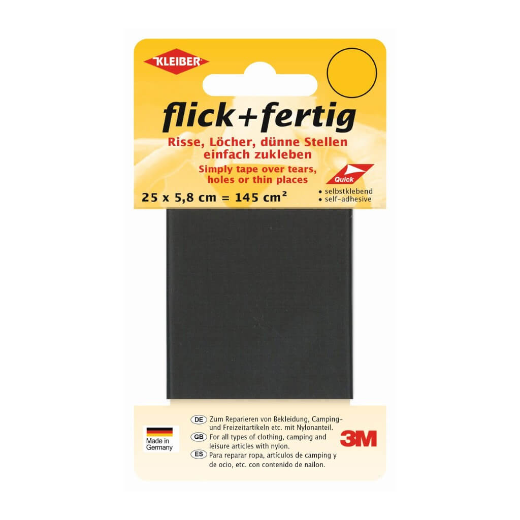 Kleiber grau Kleiber flick + fertig selbstklebendes Reparaturband Lieblingsgarn