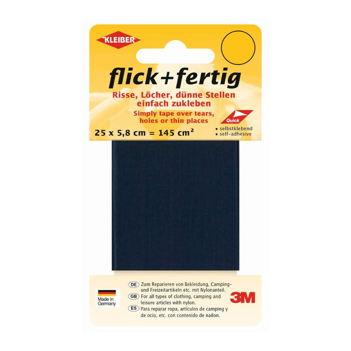 Kleiber schwarz Kleiber flick + fertig selbstklebendes Reparaturband Lieblingsgarn