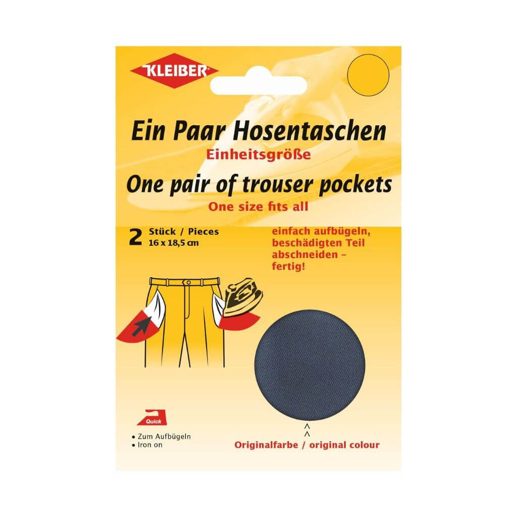 Kleiber Kleiber Quick Ein Paar Hosentaschen zum Aufbügeln Lieblingsgarn