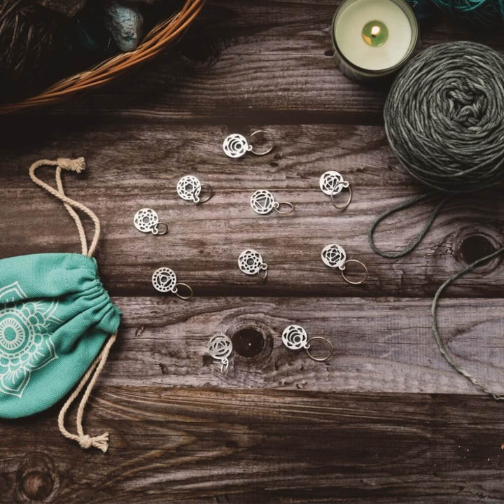 KnitPro KnitPro Mindful Chakra Maschenmarkierer 10 Stück Lieblingsgarn