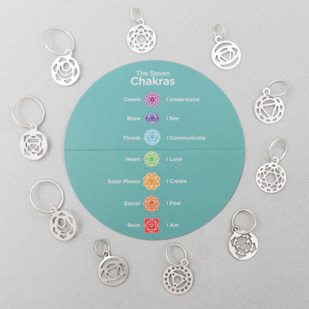 KnitPro Mindful Chakra Maschenmarkierer 10 Stück Lieblingsgarn