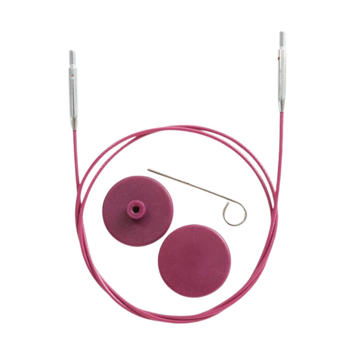 KnitPro KnitPro Nadelseil Edelstahl purple 40 cm - 150 cm Lieblingsgarn