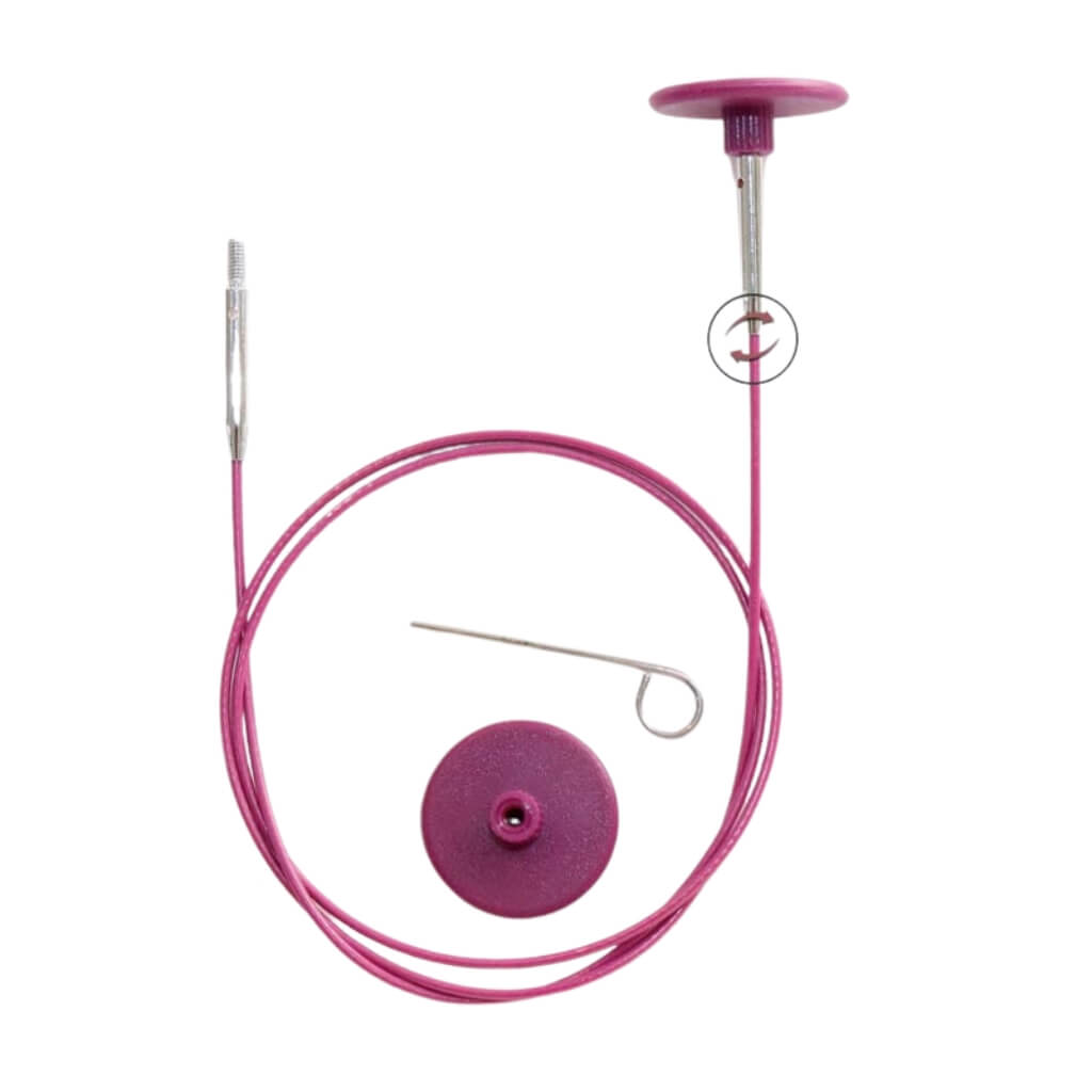KnitPro KnitPro Nadelseil 360° purple 40 cm - 150 cm Lieblingsgarn
