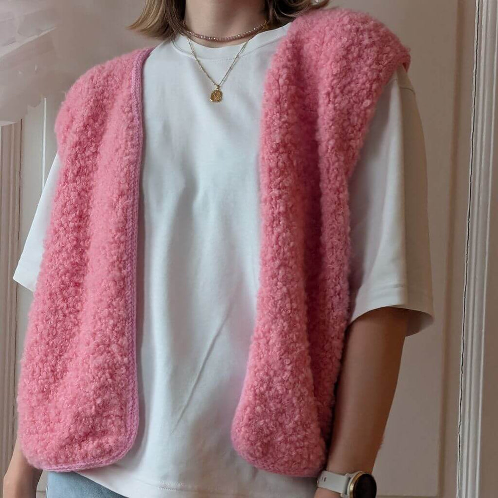 Knitmitjo Fluffy Fleece Vest Strickanleitung - Knitmitjo (PDF) Lieblingsgarn