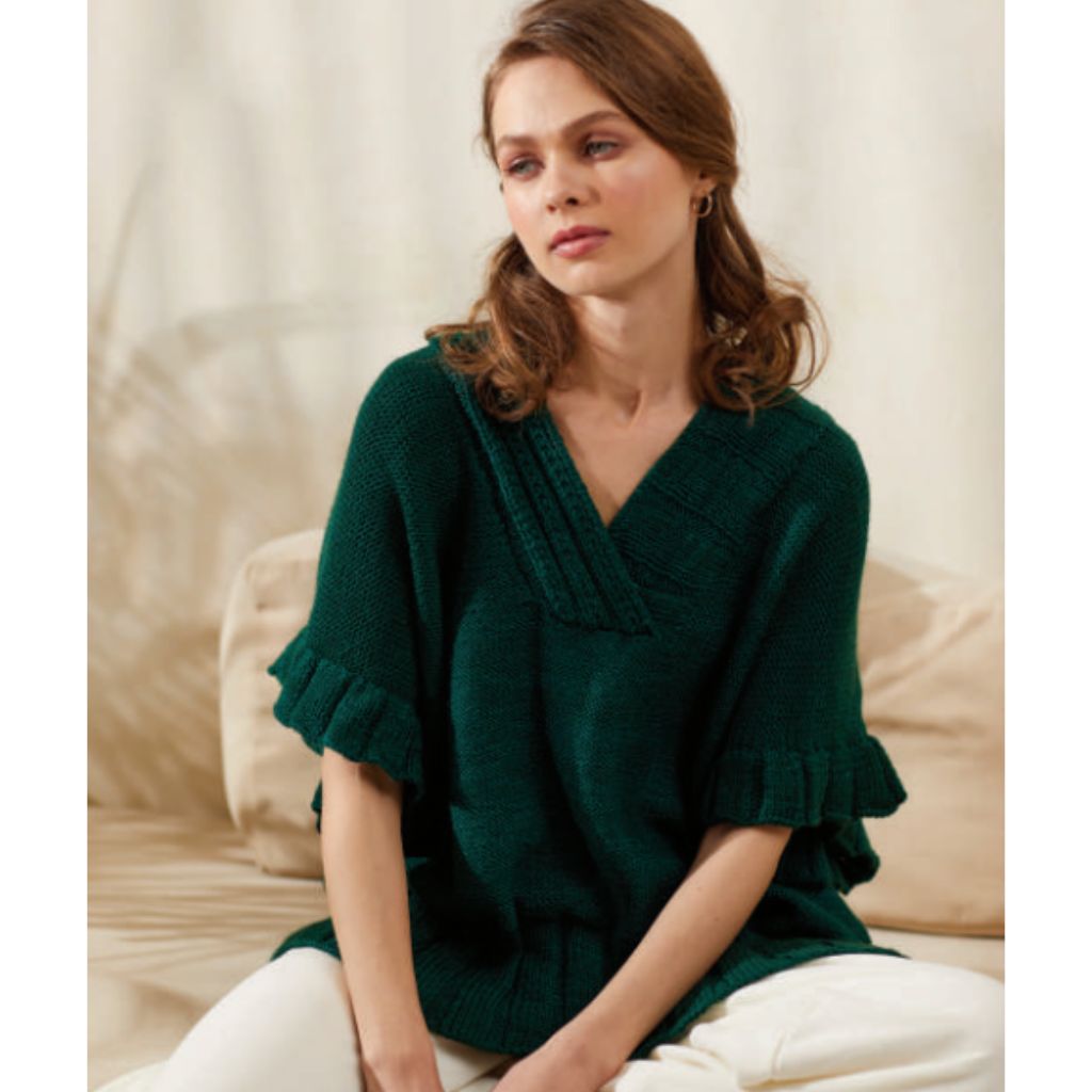 KnitPro Pattern Pullunder Ruffle Rib Strickanleitung - Knitpro (Heft) Lieblingsgarn