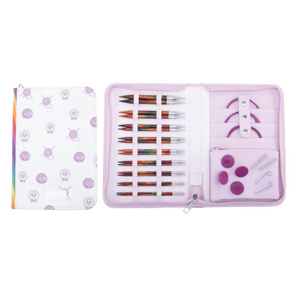 KnitPro KnitPro Nadelset Symfonie Holz 13 cm 9 Paar, 3,0 - 8,0 mm + Zubehör Lieblingsgarn