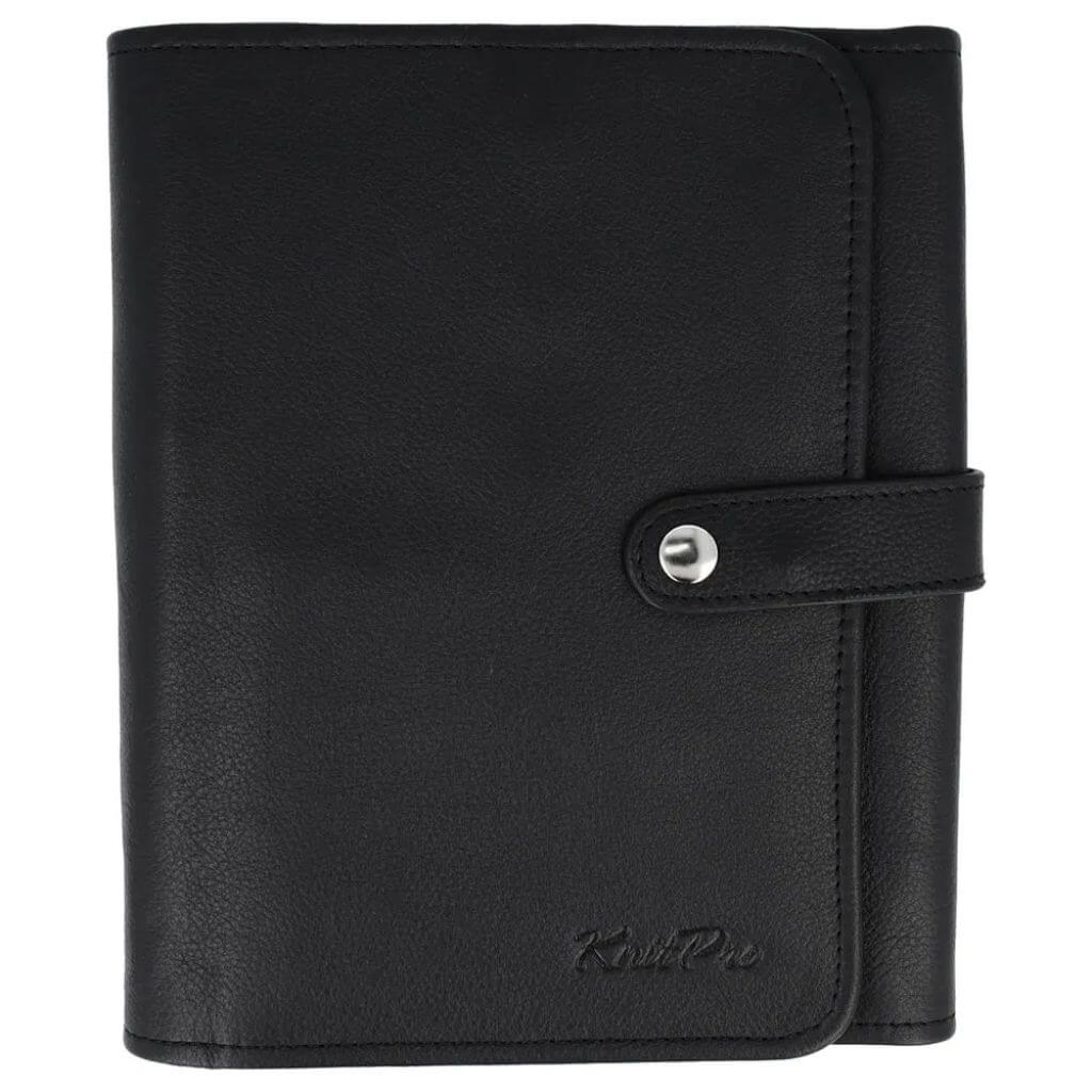 KnitPro schwarz KnitPro Velora Häkel- und Strick Etui Leder Lieblingsgarn