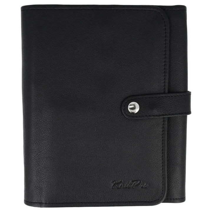 KnitPro schwarz KnitPro Velora Häkel- und Strick Etui Leder Lieblingsgarn