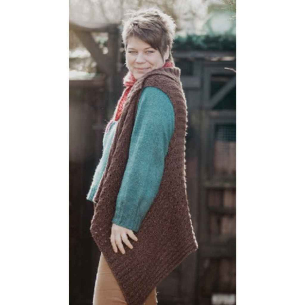 Appelbanne Design Pattern Koffeeboon Vest Strickanleitung - Appelbanne (PDF) Lieblingsgarn