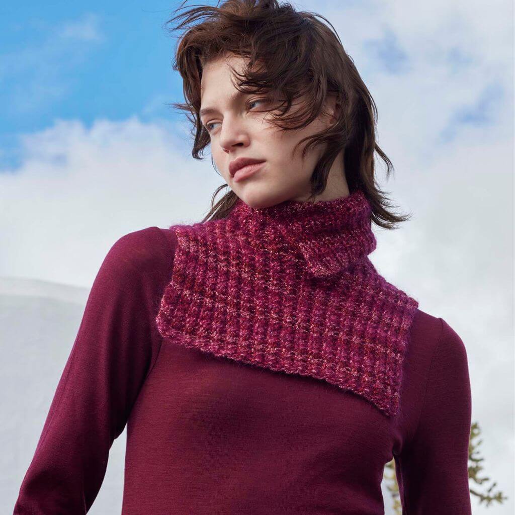 Lang Yarns Pattern Schalkragen Shimmering Pearl Strickanleitung - Lang Yarns (PDF) Lieblingsgarn