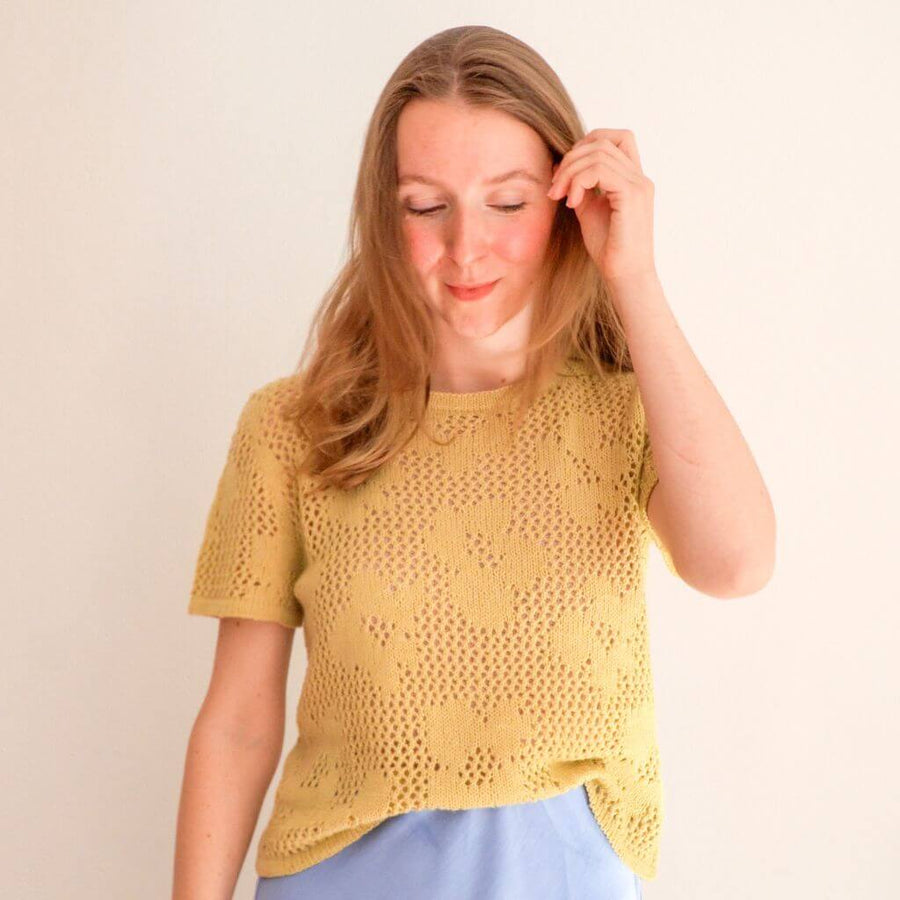 Kreativictoria Pattern In Bloom Tee Strickanleitung - Kreativictoria (PDF) Lieblingsgarn