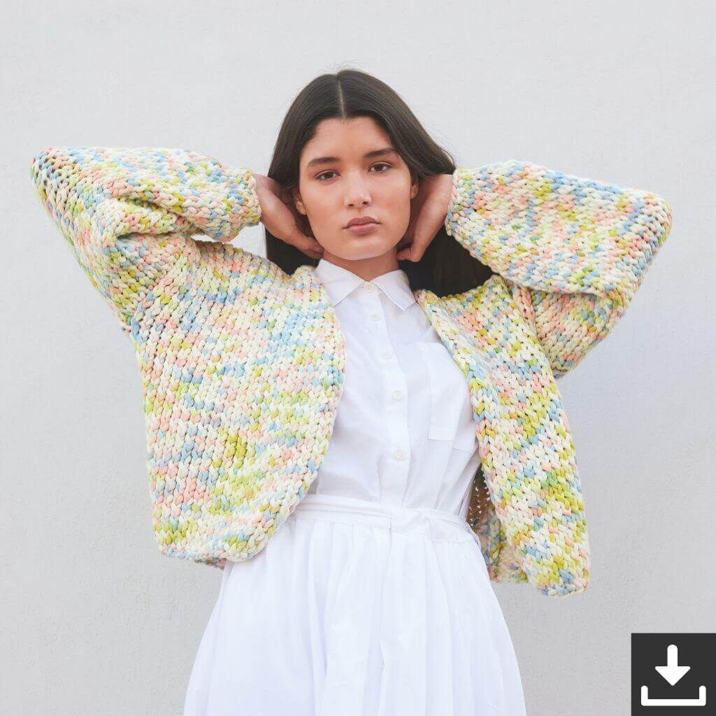Lana Grossa Pattern Kurzer Cardigan Strickanleitung - Lana Grossa (PDF) Lieblingsgarn